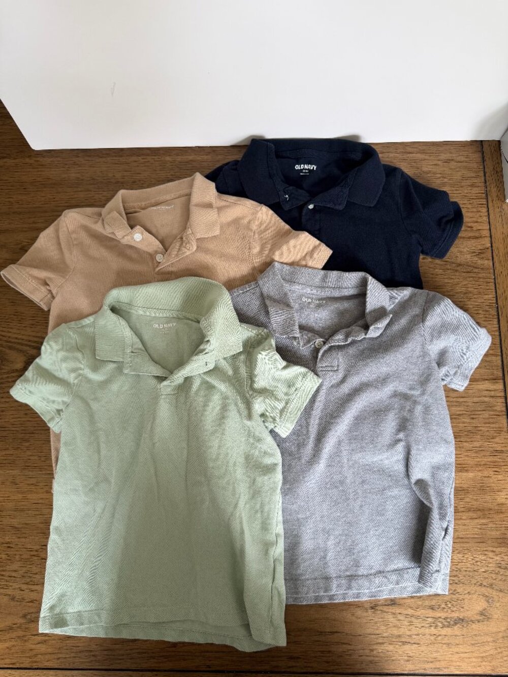 Old Navy Kids Polo Pack - Navy, Gray, Tan, Sage